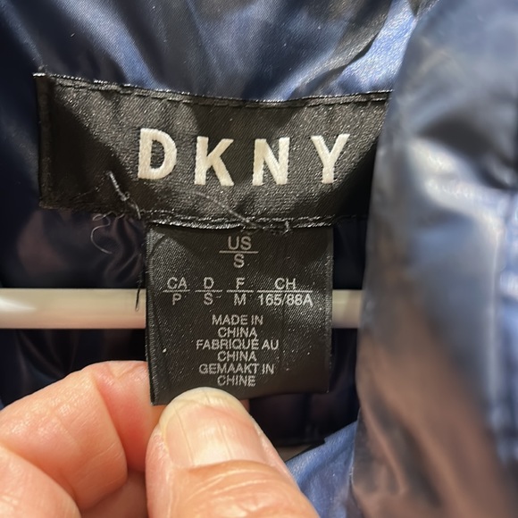 DKNY Parka metallic blue - Picture 2 of 7